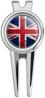 GRAPHICS & MORE Rustic Distressed United Kingdom British Flag Golf Divot Repair Tool and Ball Marker