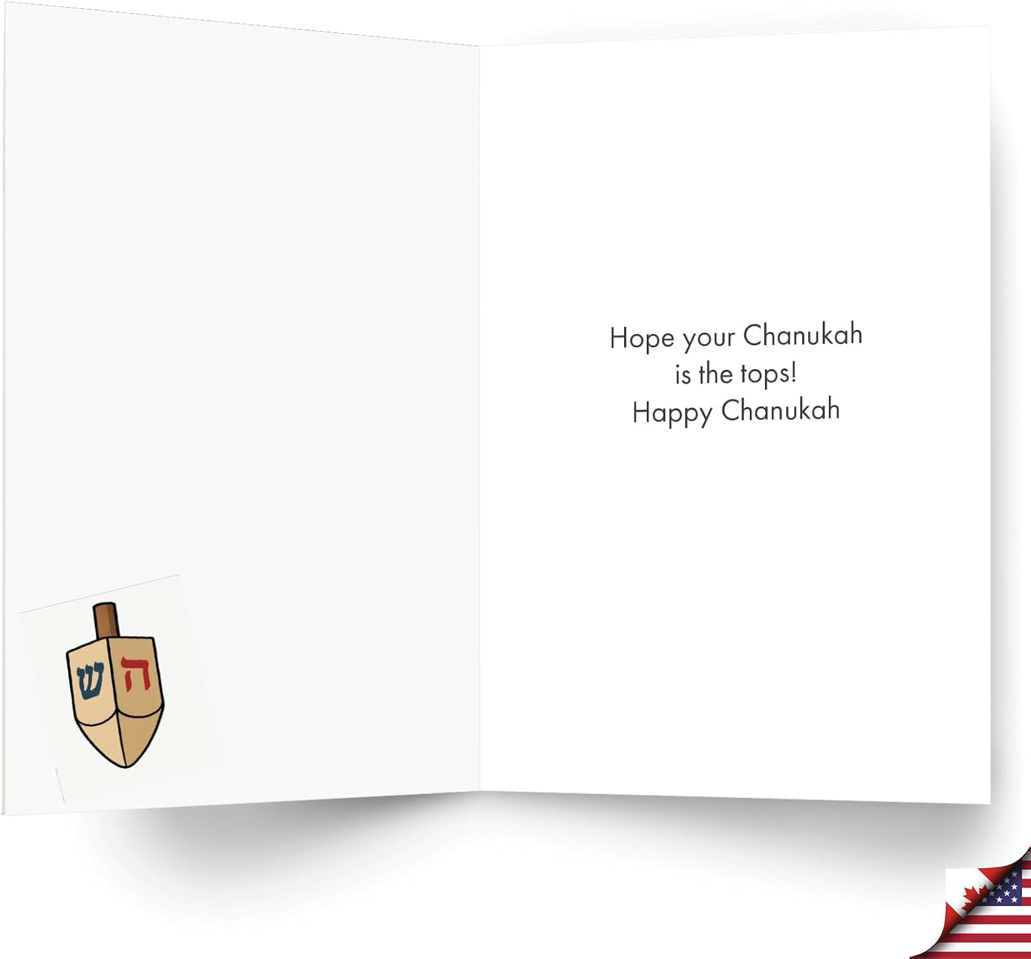 NobleWorks 12 Funny Chanukah Cards w/5 x 7 Inch Envelopes (1 Design, 12 Each), For Men, Jewish Holiday Cards - Dreidel Hustler C8770HKG-B12x1