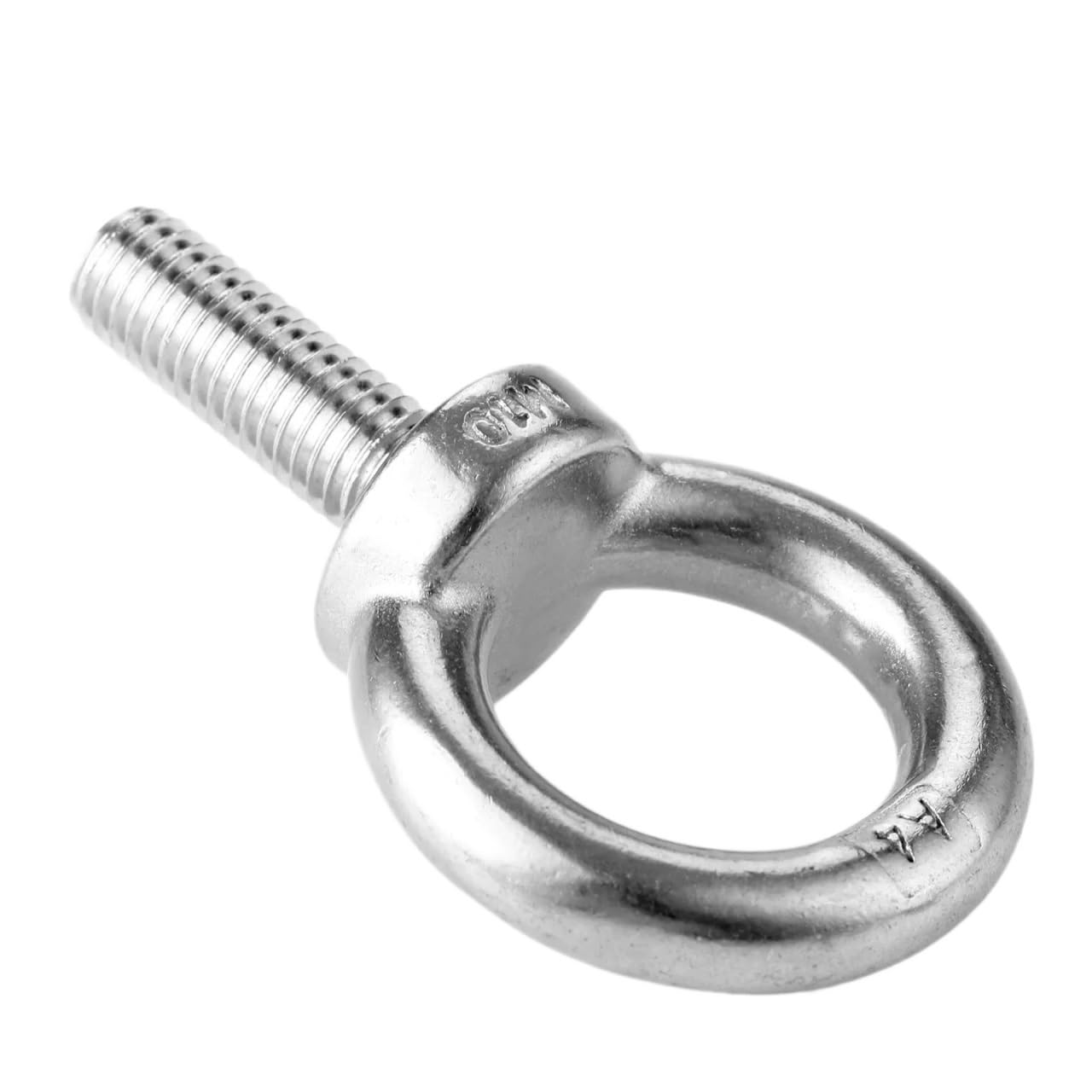 Śruby oczkowe 1 szt. M10*30mm 316 stal nierdzewna śruba oczkowa do podnoszenia śruba pierścieniowa nakrętka śrubowa z otworem przelotowym sprzęt do liny kablowej