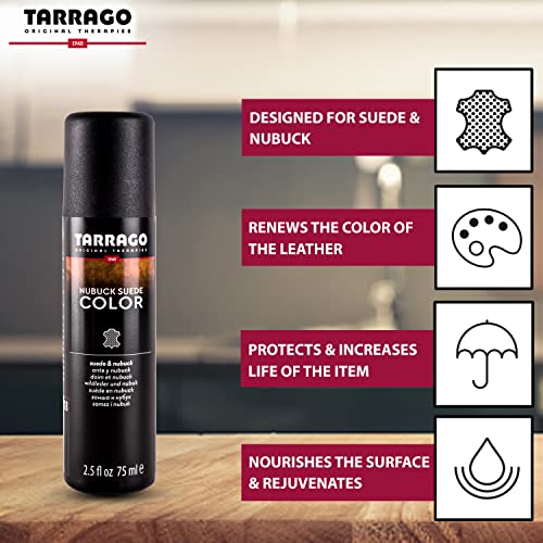 Tarrago Nubuck & Suede Color Restorer - Restores Faded Suede For Sneakers, Shoes, Boots, Jackets, Purses, & More- Suede Color Renew With Applicator- 2.5Oz - Dark Brown #06 #TOP2
