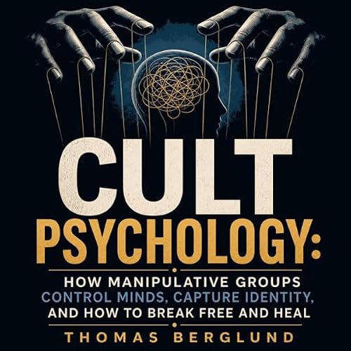 Diseño de la portada del título Cult Psychology: How Manipulative Groups Control Minds, Capture Identity, and How to Break Fr