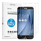 [2 pack]Asus ZenFone 2 Laser (ZE551KL) Screen Protector, OMOTON 2.5D Tempered Glass Screen Protector with [Bubble free Install] for ZenFone 2 Laser ZE551KL/ ZE550KL, ZenFone 2 ZE550ML, 5.5 Inch