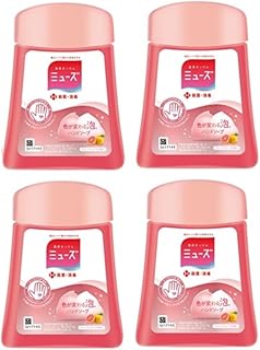 【医薬部外品】 MUSE ミューズ ハンドソープ 泡 詰め替えノータッチ 自動 ディスペンサー グレープフルーツ 250ml ×4個 殺菌 消毒 除菌