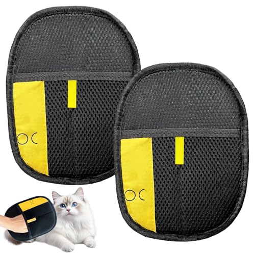 Guantes Quitapelos para Mascotas 2 Piezas, Atrapa Pelos Reutilizable