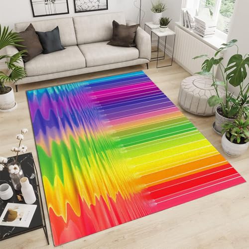 Tapis salon lavable antidérapant à pile courte et douce - 3