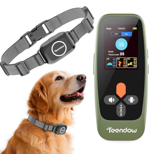 Teendow Wireless Dog Fence with Remote, Dog Training Collar IPX7 Waterproof...