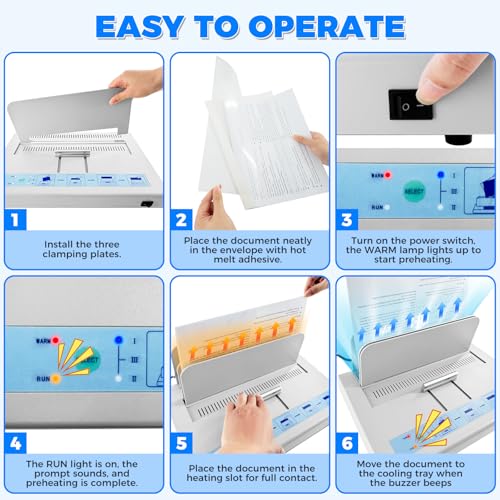 Loyala BINDING-MACHINE Thermal Binding Machine 500 Sheets Capacity Book Binding Material thumb #6