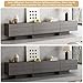 76.4'' Modern TV Stand for Living Room, Mid Century Modern TV Console,Entertainment Center with 3 Drawers, Large Storage Cabinet Table, Media Cabinet for Living Room, Bedroom, Grey