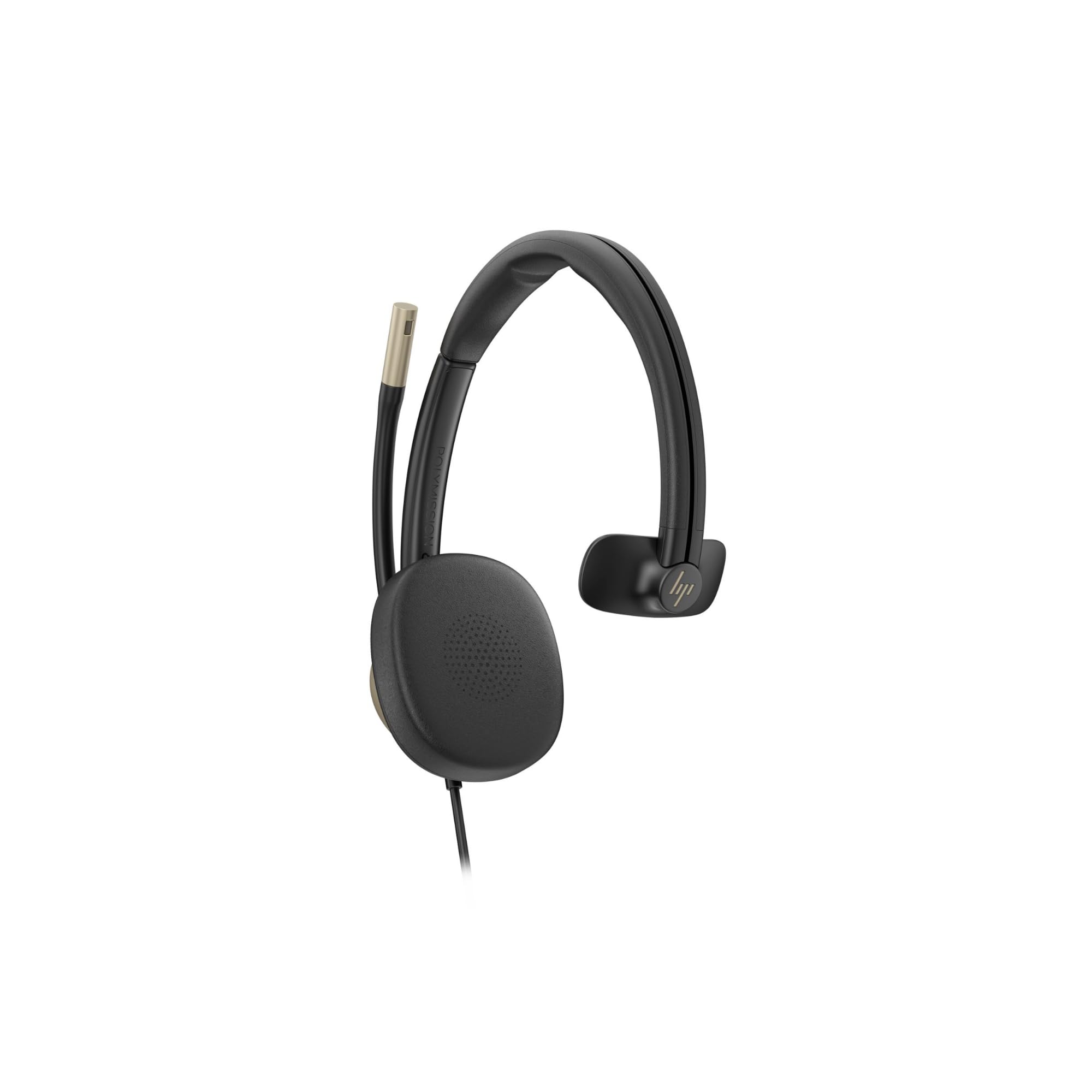 HP Poly Mission 815 Monaural USB avec microphone antibruit et suppression des distractions