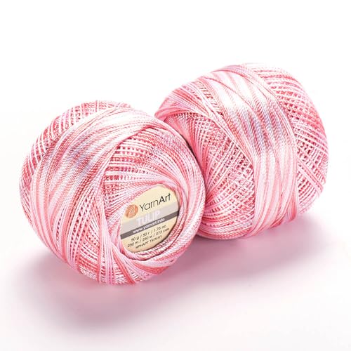 Image of YanrArt Tulip%100 Microfiber Silky Yarn - Suitable for Summer Clothes and Home Accessories Curtains, Runners, Tablecloths - S. Fine(1) Weight Yarn - 1.70 Oz, 273 Yds (457)