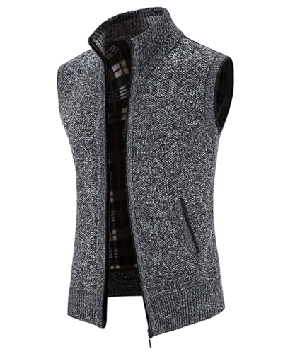 Chaleco de punto para hombre ideal para paseos de otoño e invierno 3