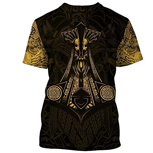 T-shirt Viking Odin pour homme : un vêtement totem au style celte