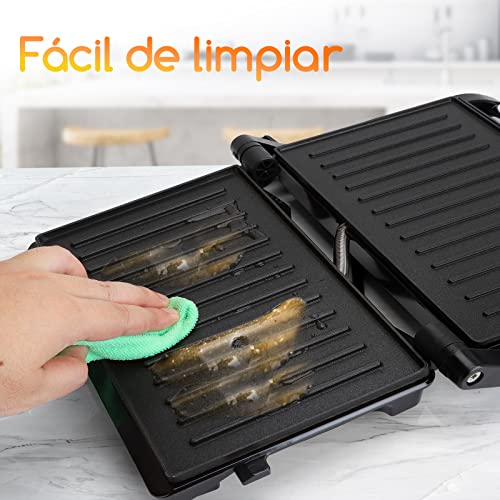 Aigostar-York-30RUM-Parrilla-Electrica-800W-Apertura-180o-Placas-Antiadherentes-23-x-143-cm-Dos-Superficies-de-Cocinado-Panini-Press-Libre-de-BPA-Asa-de-Toque-Frio