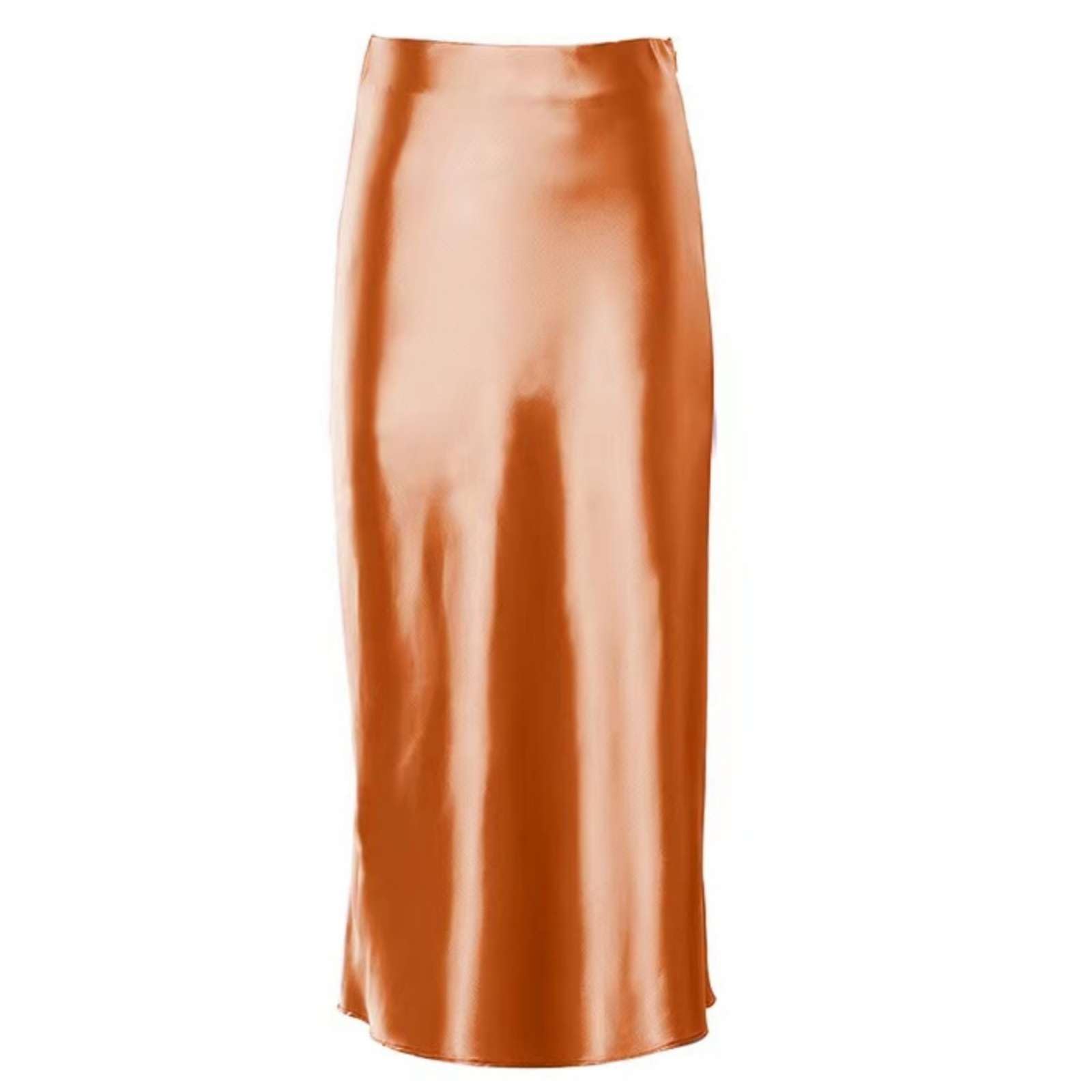 Jupe en soie satinée violette de qualité supérieure taille 36 - 5