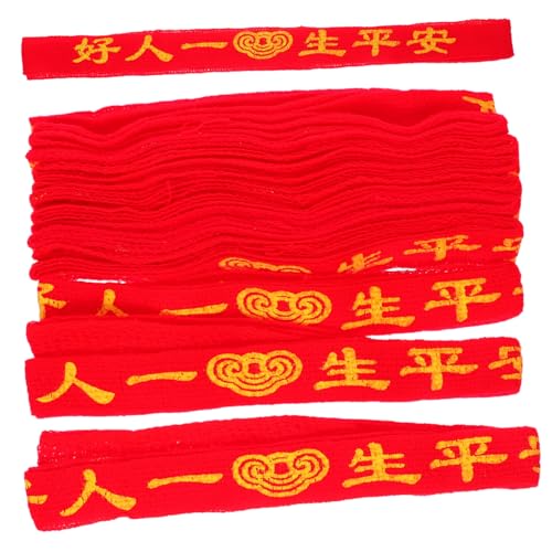 Cabilock 20Pcs Red Waist Belt Handmade Single Layer Woven Protection Jewelry for Men and Women Luck Blessing Pendant Unisex Red Belt for Zodiac Year