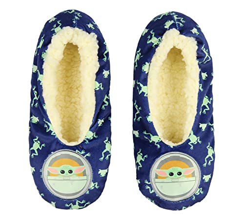 Bioworld Star Wars Grogu Baby Yoda Slippers Frog Character Slipper Socks With No-Slip Sole For Women Men2
