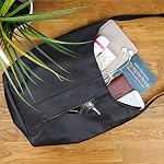 LECONI große Umhängetasche Damen Schultertasche praktische Ledertasche für Frauen Beuteltasche Vintage-Style Damentasche Shopper aus echtem Leder 34x34x11cm LE0055 – Bild 4
