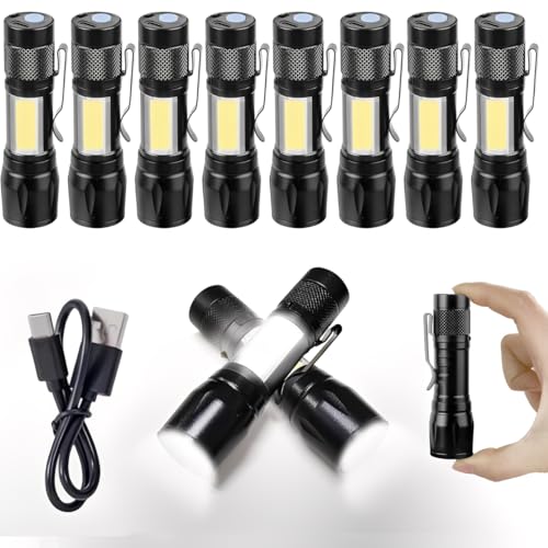 La mejor selección de Lamparas de mano led - 5 favoritos. 45 10 Pack Linterna LED Recargable con Luz COB Lateral y Clip, 3 Modos de Iluminación, Multifunción, Mini portátil e impermeable para emergencias, Camping, Senderismo y actividades...