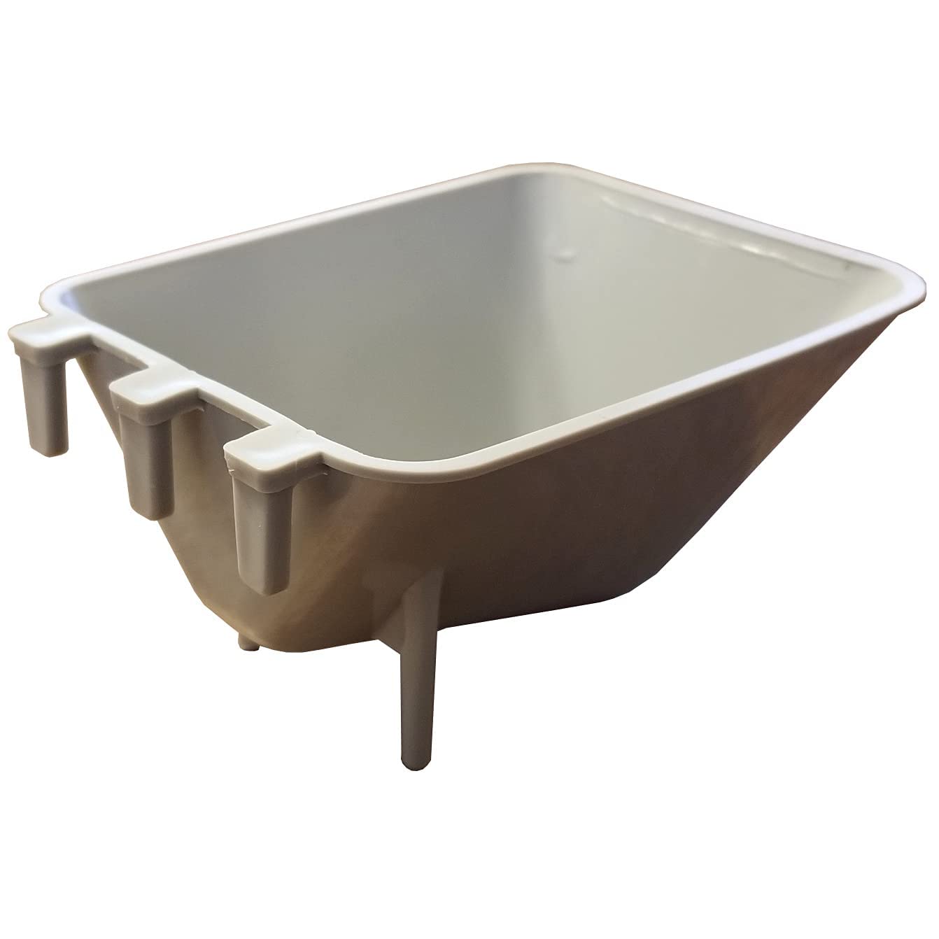 Pinnon Hatch Farms Cage Cups 1/2 pint / 8 fl oz Hanging Feed & Water Surfeed V-Cup Cage Cups (8, Gray)