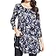 B4-black Purple Floral