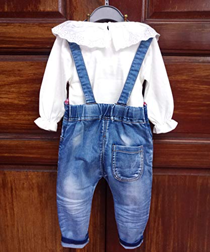 Image of Baby Pant Set,Toddler Overall Set,Little Girl Overall Shirt Cute Cartoon