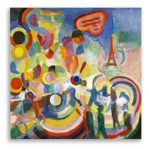 Impression sur toile cubisme pour salon affiche décorative EYEZER 80x80cm