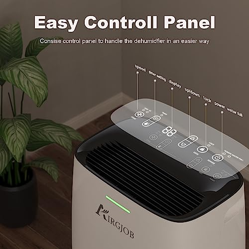 image for AIRGJOB 32-Pint Dehumidifier for Basement and Large Room - 2000 Sq. Ft