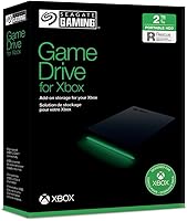 Seagate Game Drive for Xbox, 2TB, External Hard Drive Portable, USB 3.2 Gen 1, Black with built-in green LED bar, Xbox...