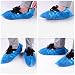 Guffo 100 unidades desechables de plástico azul impermeable al agua Cubre zapatos,Material...
