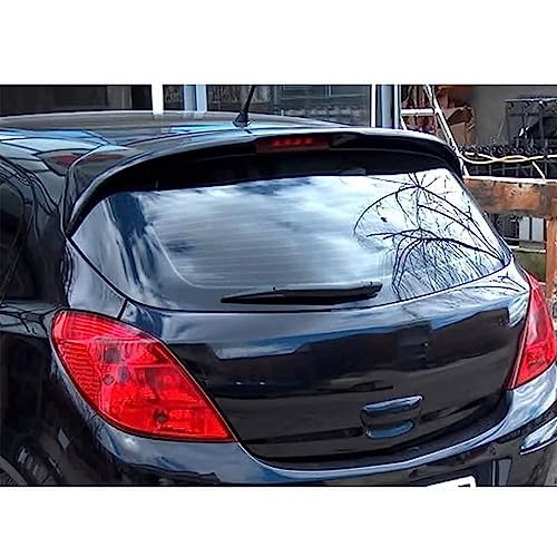 YHQKJ Auto Spoiler Posteriore per Opel Corsa D 2006-2013, Ala Posteriori ABS Tetto Bagagliaio Spoiler Alettone Labbro Kit Carrozzeria Decorazione Accessori
