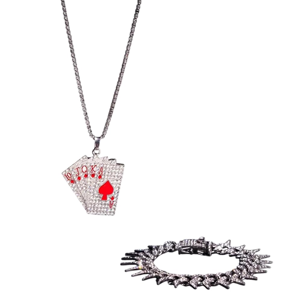 salty alpha Iron Moon Warrior Mens Jewellery Set for Men & Boys | Fancy & Stylish Accessories | Anniversary, Engagement, Birthday & Everyday Wear | Gift for Valentine Day-picture-14