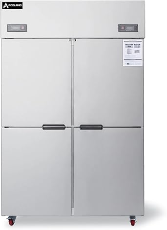 ARF-128 4-Door 48 Stainless Steel Reach In Upright Refrigerator Freezer Combo 33 Cu. Ft. 48" W Refrigerator & Freezer Combo 4-Door
