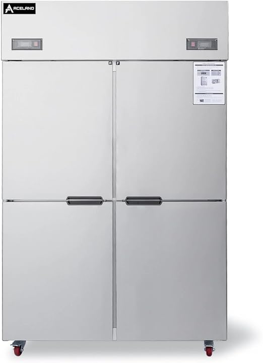 ARF-128 4-Door 48” Stainless Steel Reach In Upright Refrigerator Freezer