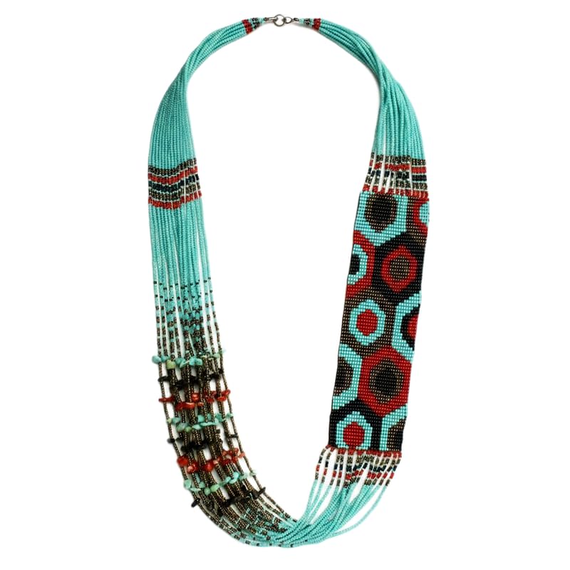Collier ukrainien Gerdan fait main, le cadeau artisanal idéal et coloré