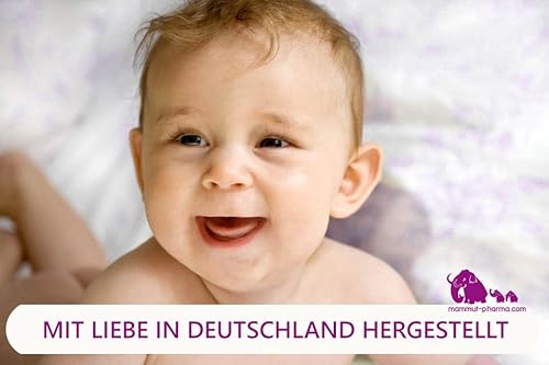 Mammut Zahni Gel - Zahnungsgel 10 ml - Baby Zahnungshilfe Säuglinge - Teething Gel - ohne Alkohol, zuckerfrei, laktosefrei, vegan - Dreifachpflege für gereiztes Zahnfleisch