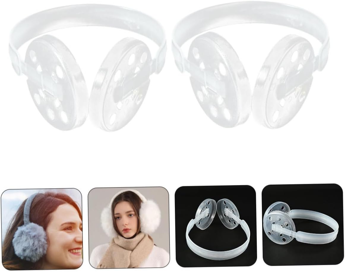 DOITOOL 2 Pcs Ear Cuff Ear Muffs DIY Earmuff Frame Rack Making Earmuff Frame Rack Earmuff Frame Holder for DIY