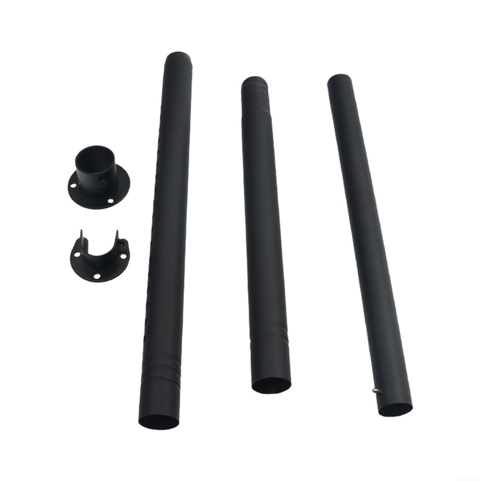 Tringle à rideaux télescopique en fer noir 144 cm pour porte vitrée