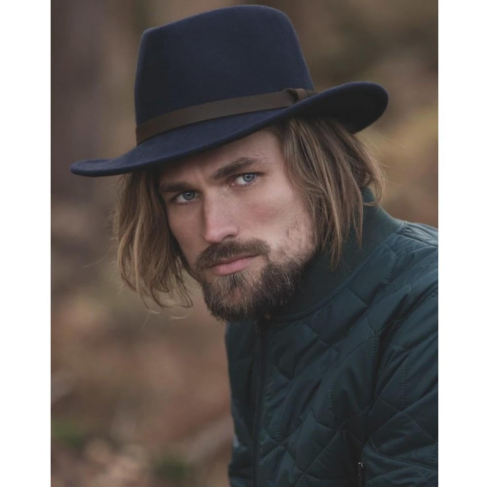 Walker and Hawkes Boston - Sombrero Unisex de Fieltro - Plegable