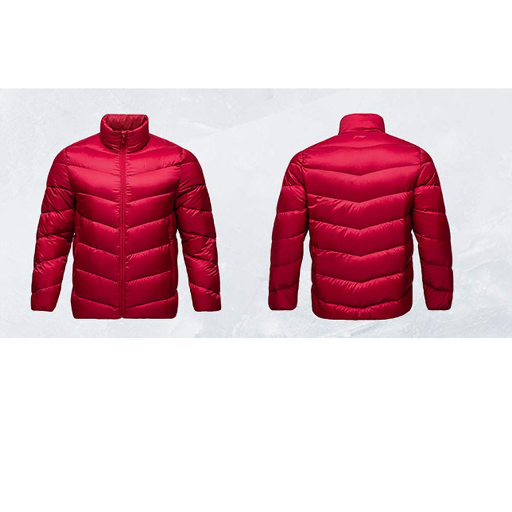 Doudoune Homme Pliable Contenu en Duvet de Canard 100g-150g Garder au Chaud équipement de Montagne Ultra léger pour Unisexe Ski randonnée Sports de Plein air Col Montant Rouge Bleu S-3XL