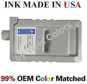 Kit 8 Cartouches D'encre Compatibles Canon PFI-704 Pour Imprimante IPF 8300 - Neuf