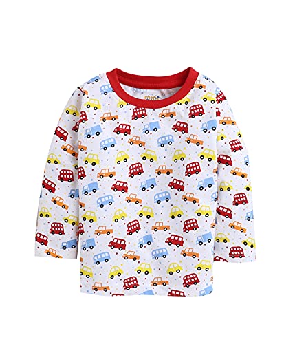 Image of MINITATU Baby-Boy's Animal Print Regular Fit T-Shirt