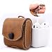 Produktbild MoKo Kompatibel mit AirPods 1 & AirPods 2 Kopfhöhrer Case, Portable Tragetasche Reisetasche Schutzbox Schutzhülle Hülle Schutztasche Handschlaufe Reißverschluss für AirPods Charging Case, Braun
