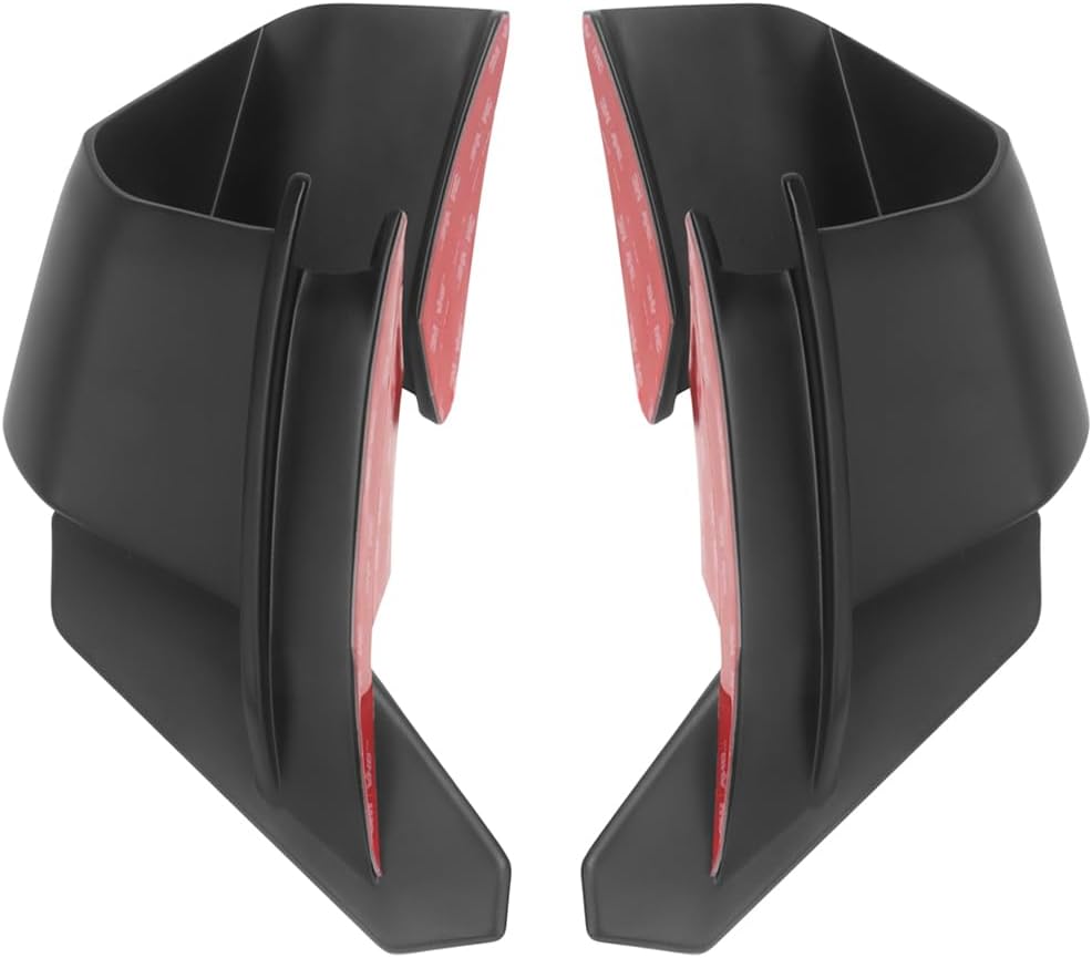 Front Spoiler Winglets Motorcycle Side Black Fairing Kit Air Deflector for A-prilia RS 660 2021-2025 Beak Cowl Extention (Matte Black)