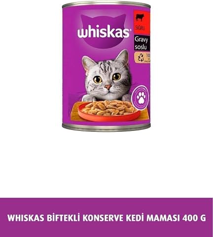 Whiskas Biftekli Konserve Kedi Maması 400 G