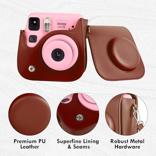 Funda para cámara Fuji Mini SE/7 Plus en cuero sintético miniatura 3
