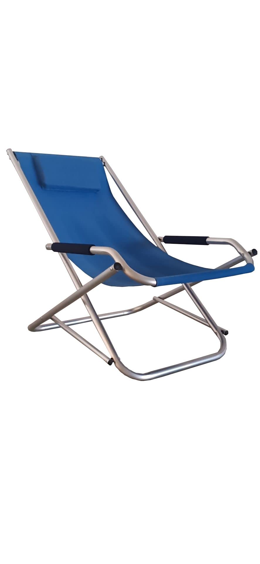 Linea Garden Friend Sdraio Elba Basculante in alluminio e PVC 600D Colore Blu