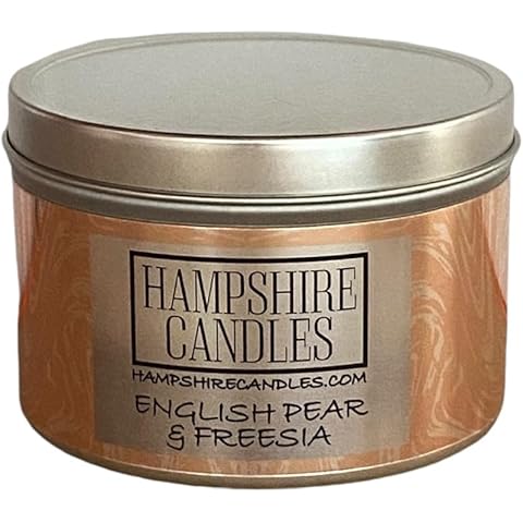 Handmade English Pear and Freesia Candle Cover