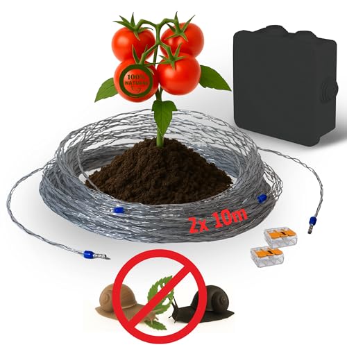 Schneckenzaun Bausatz – Effektiver Schneckenschutz Hochbeete Gemüsebeete Schneckenabwehr Schneckenkragen Wiederverwendbar witterungsbeständig Ideal für Tomaten Salat Kräuter (SZV1, Einzel, 2, SZV1)