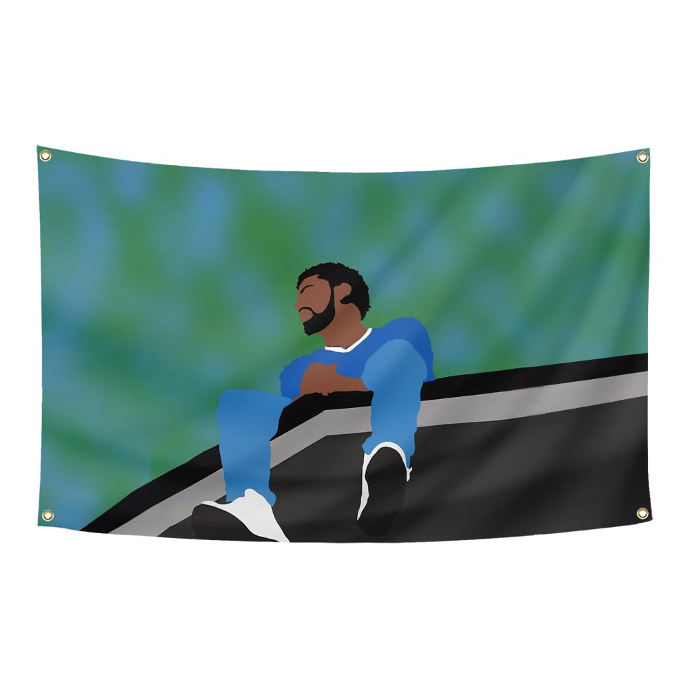 J Cole Flag Tapestry 3x5 Feet Man Cave Rapper Funny Desertcart
