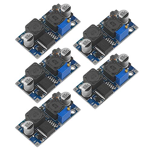 XINGYHENG 5Pcs XL6009 DC-DC Buck Boost Voltage Converter Power Module 4A 400KHz Adjustable Switch Module 3.8-30V to 1.25-35V Power Supply Module for Solar Panel